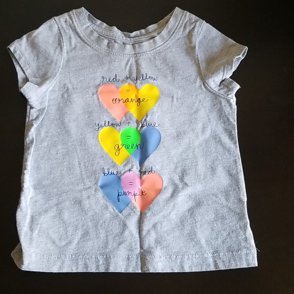 2 Crew neck baby girl shirts